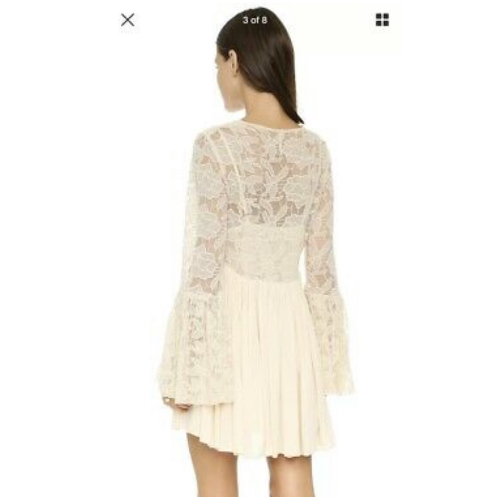 Free People Lace Dress - Bell Sleeves - Picture 11 of 12